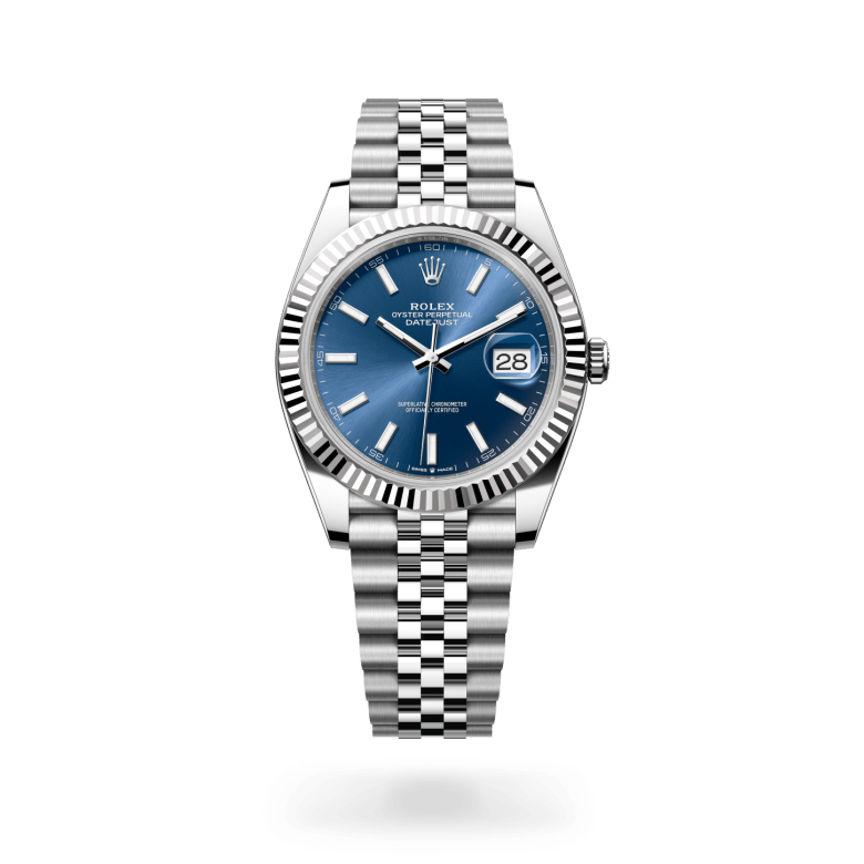Rolex Datejust 41, M126334-0002, 41mm, Wit Rolesor - een combinatie van Oystersteel en witgoud