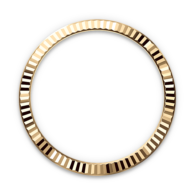 Gekartelde bezel