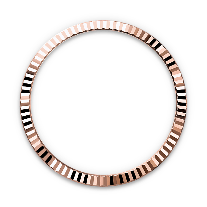 Gekartelde bezel