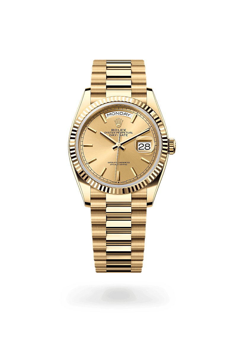 Rolex Day-Date 36, M128238-0045, 36mm, 18 kt geelgoud