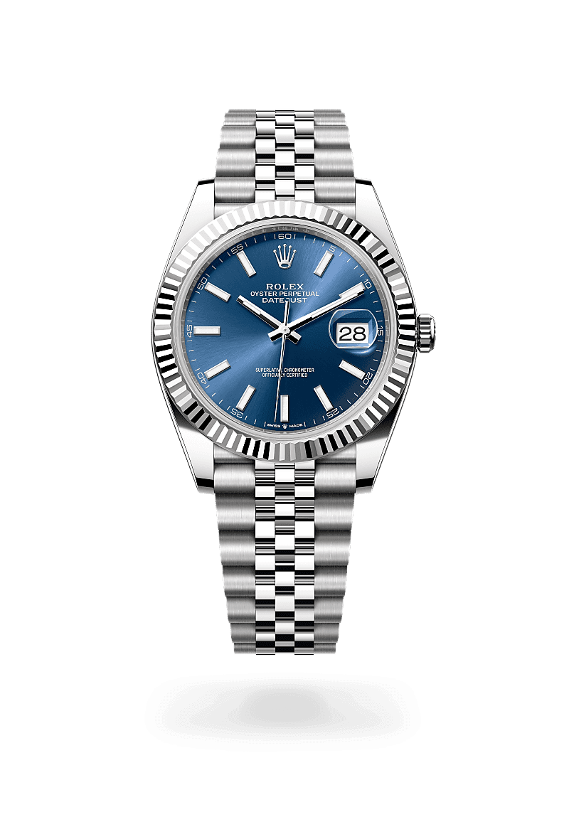 Rolex Datejust 41, M126334-0002, 41mm, Wit Rolesor - een combinatie van Oystersteel en witgoud