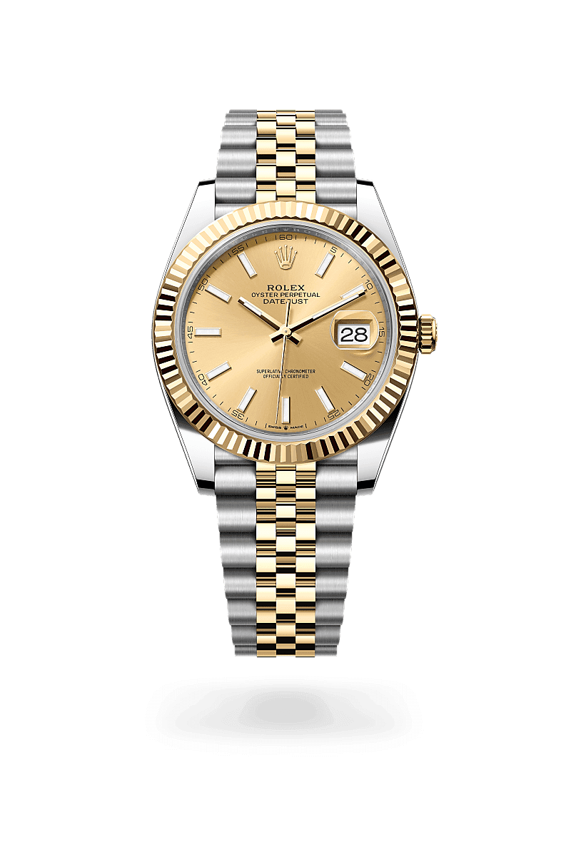 Rolex Datejust 41, M126333-0010, 41mm, Geel Rolesor - een combinatie van Oystersteel en geelgoud