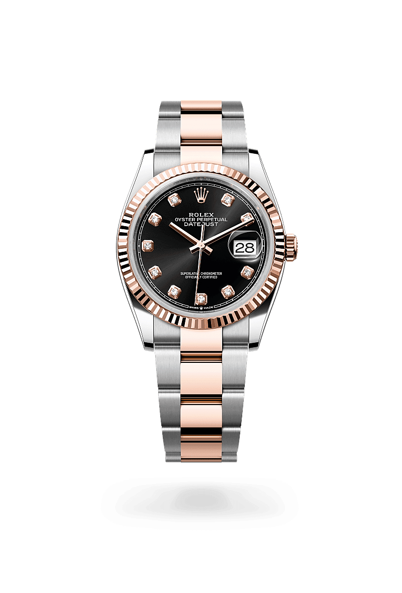 Rolex Datejust 36, M126231-0020, 36mm, Everose Rolesor - een combinatie van Oystersteel en Everose-goud