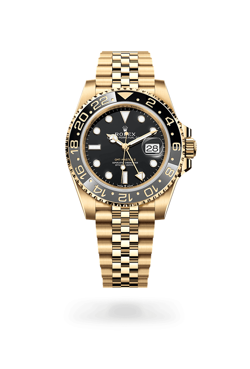 Rolex GMT-Master II, M126718GRNR-0001, 40mm, 18 kt geelgoud