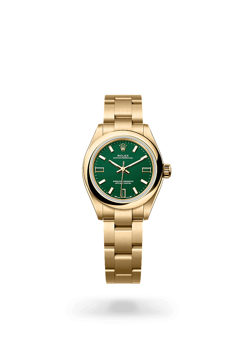 Rolex Oyster Perpetual 28, M276208-0002, 28mm, 18 kt geelgoud