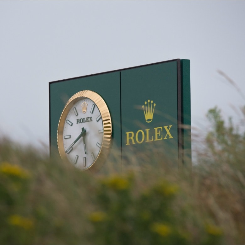 Rolex Klok op The Open Golf