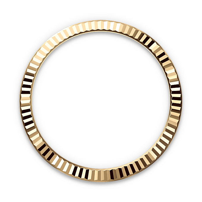 Gekartelde bezel