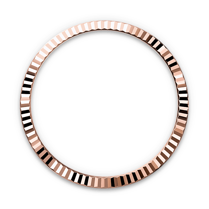 Gekartelde bezel