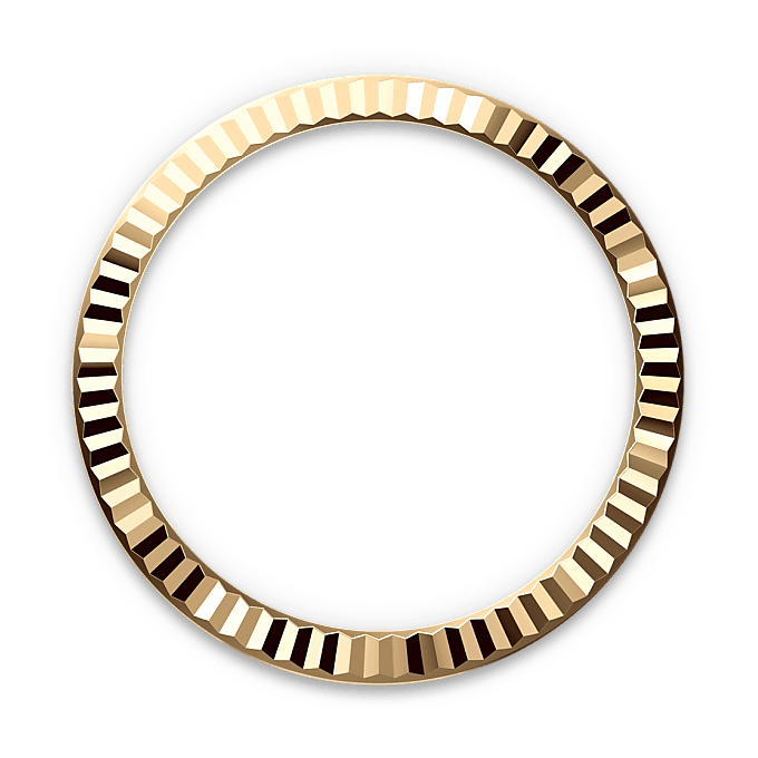 Gekartelde bezel