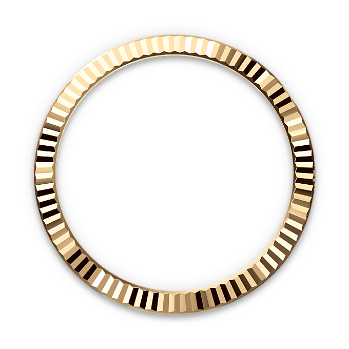 Gekartelde bezel