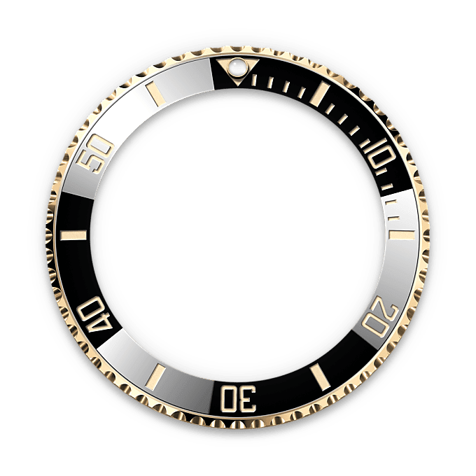 Unidirectioneel draaibare bezel