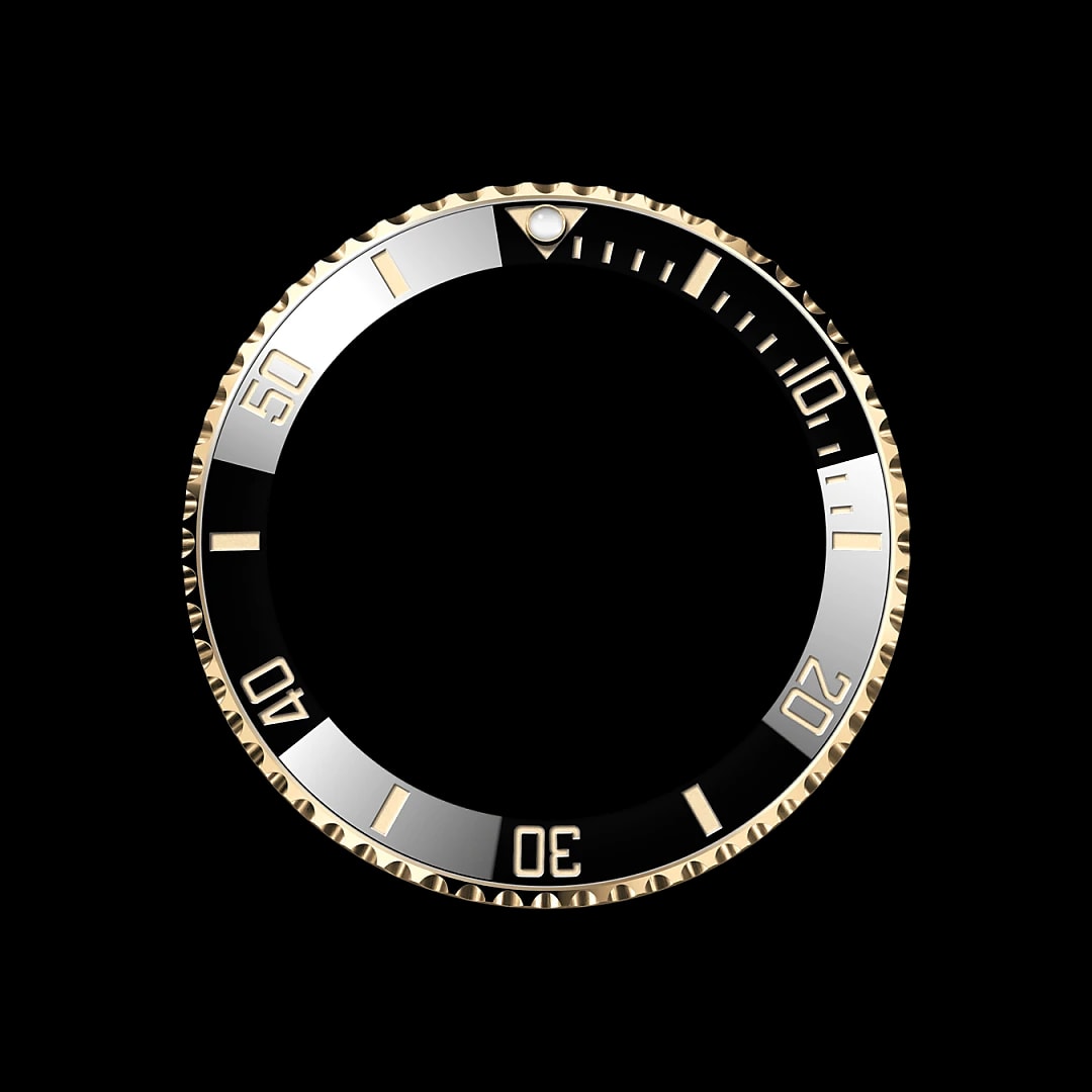 Unidirectioneel draaibare bezel