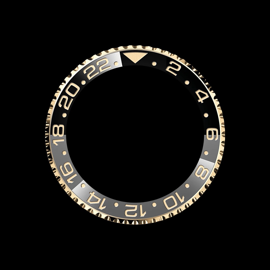 Draaibare bezel met 24-uursaanduiding
