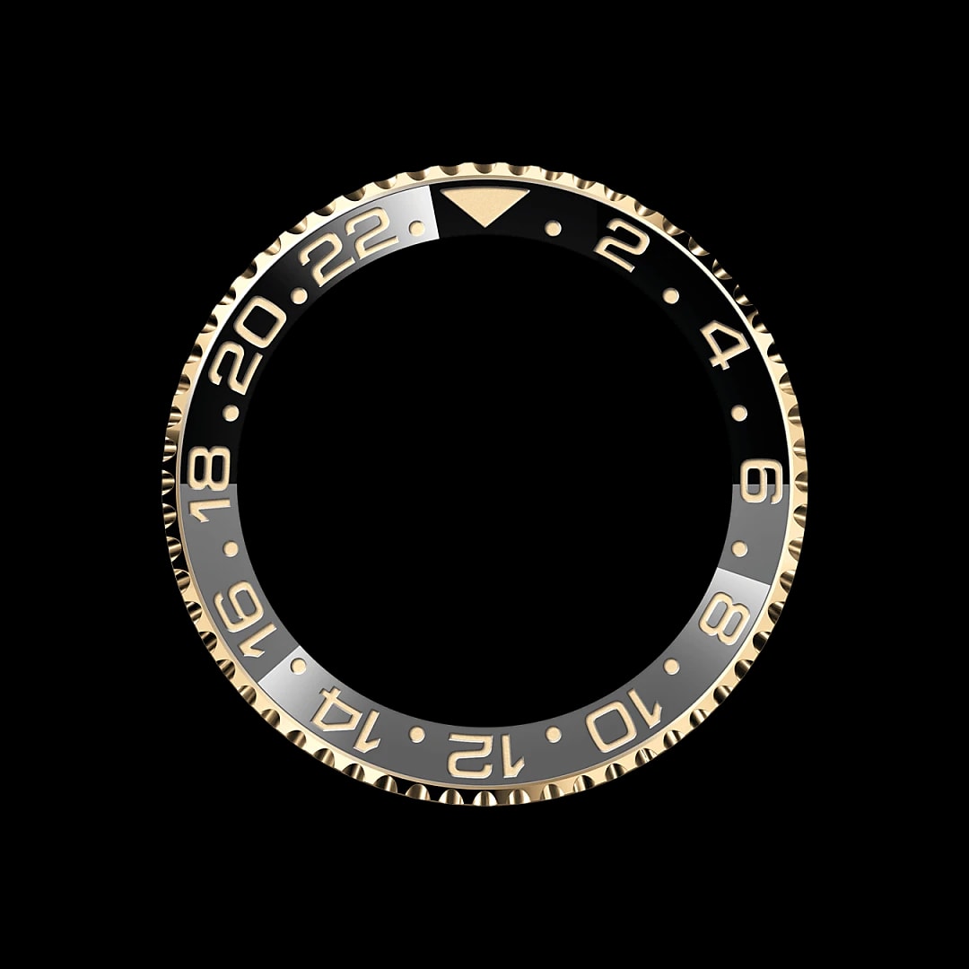 Draaibare bezel met 24-uursaanduiding