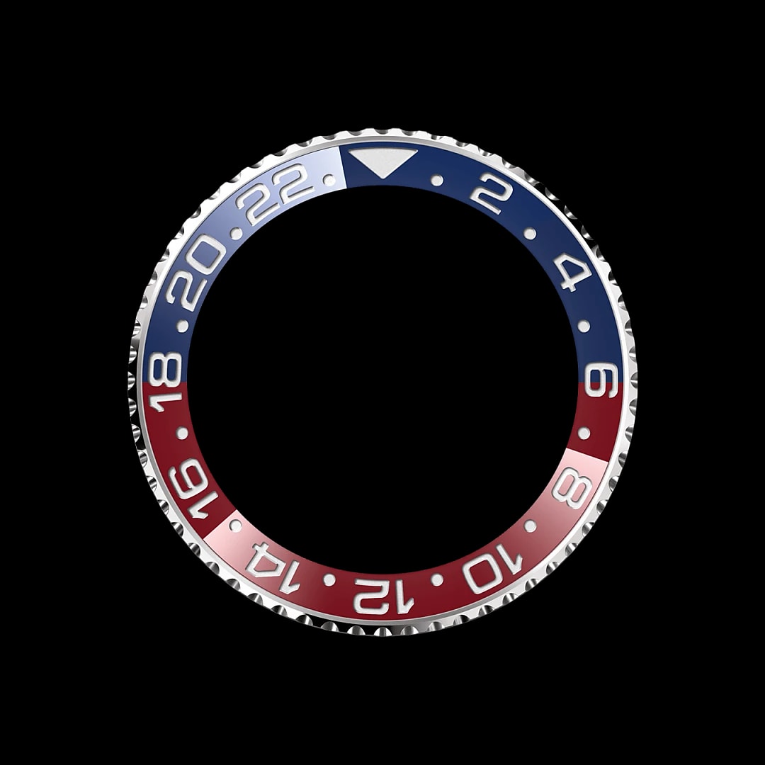 Draaibare bezel met 24-uursaanduiding