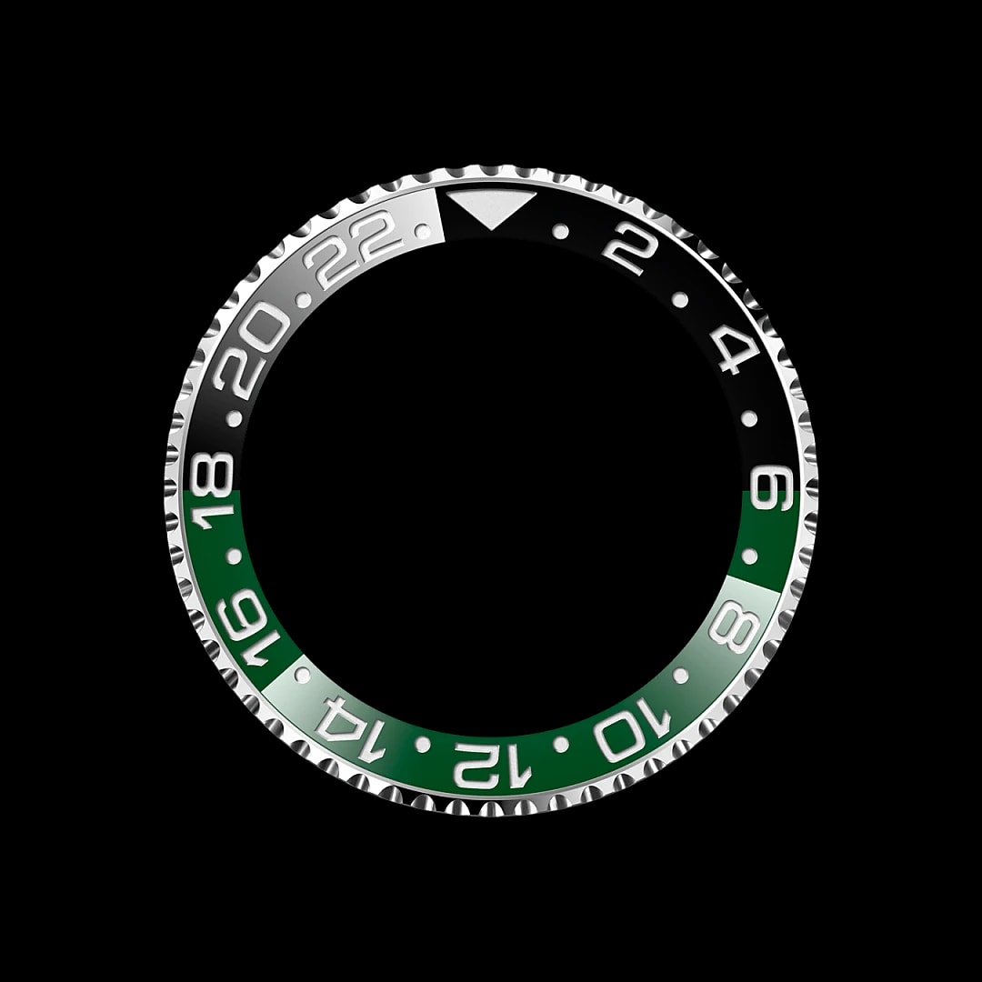Draaibare bezel met 24-uursaanduiding