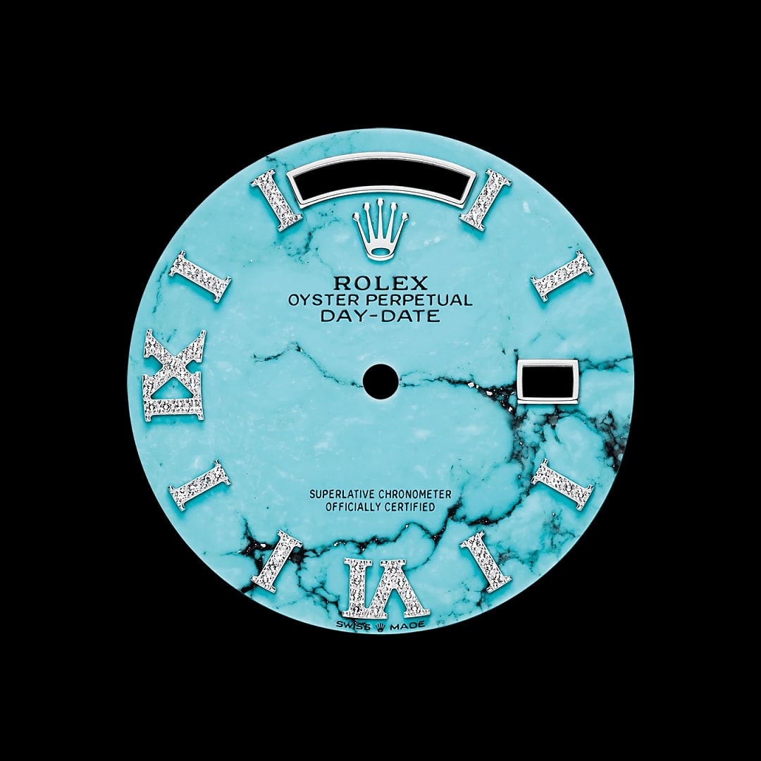 Turquoise wijzerplaat