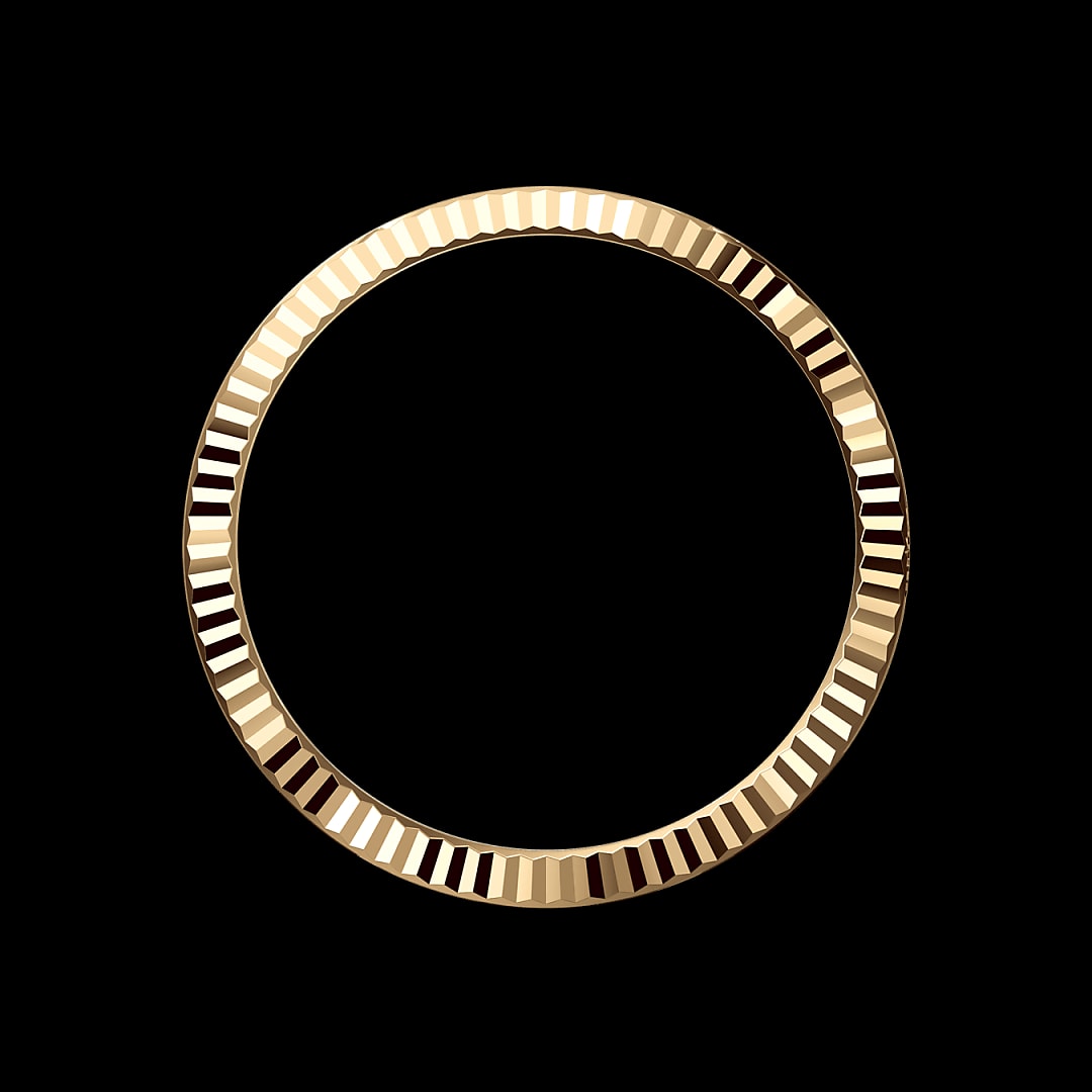 Gekartelde bezel