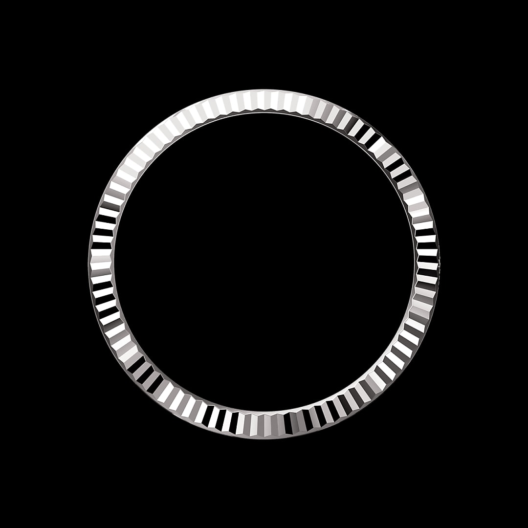 Gekartelde bezel