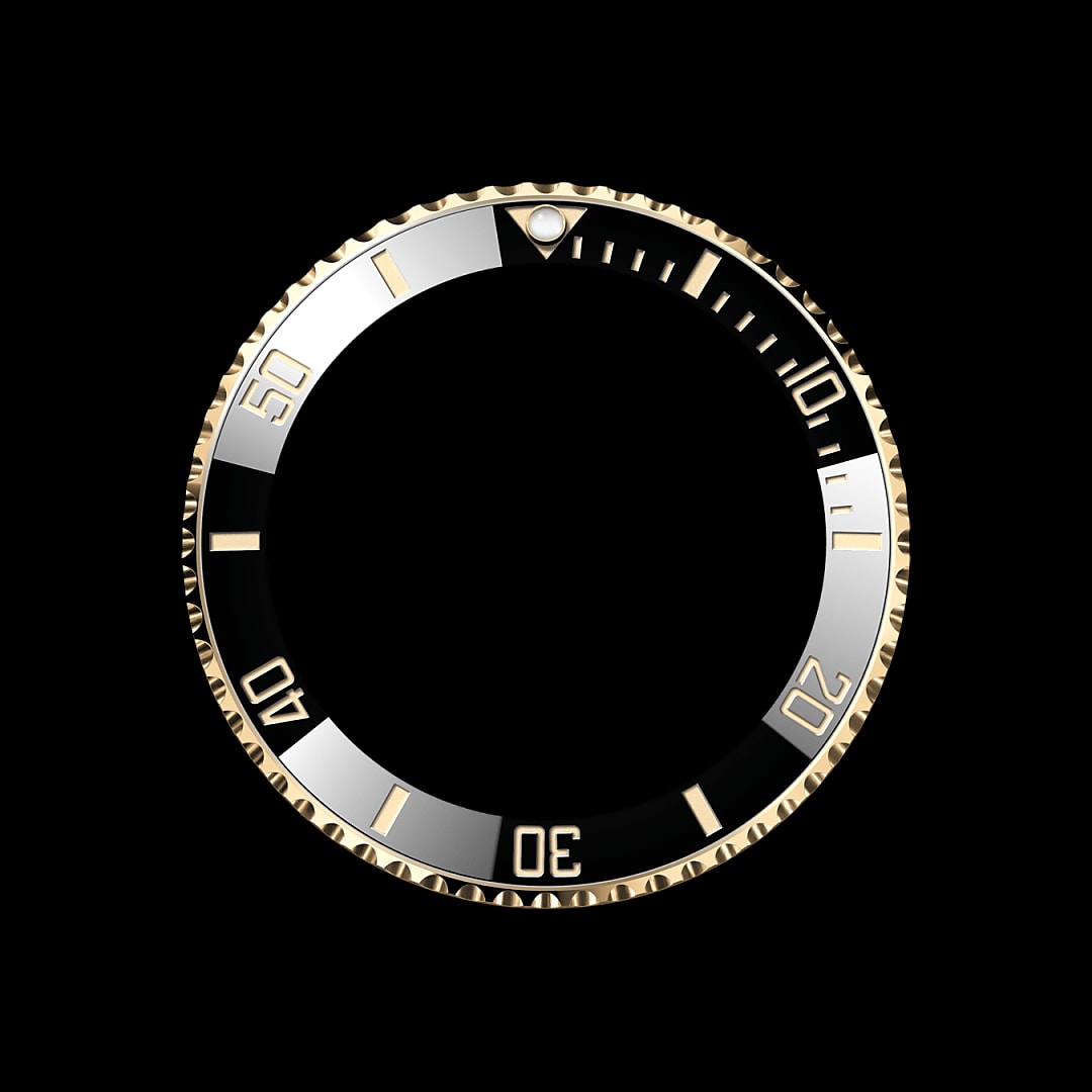 Unidirectioneel draaibare bezel