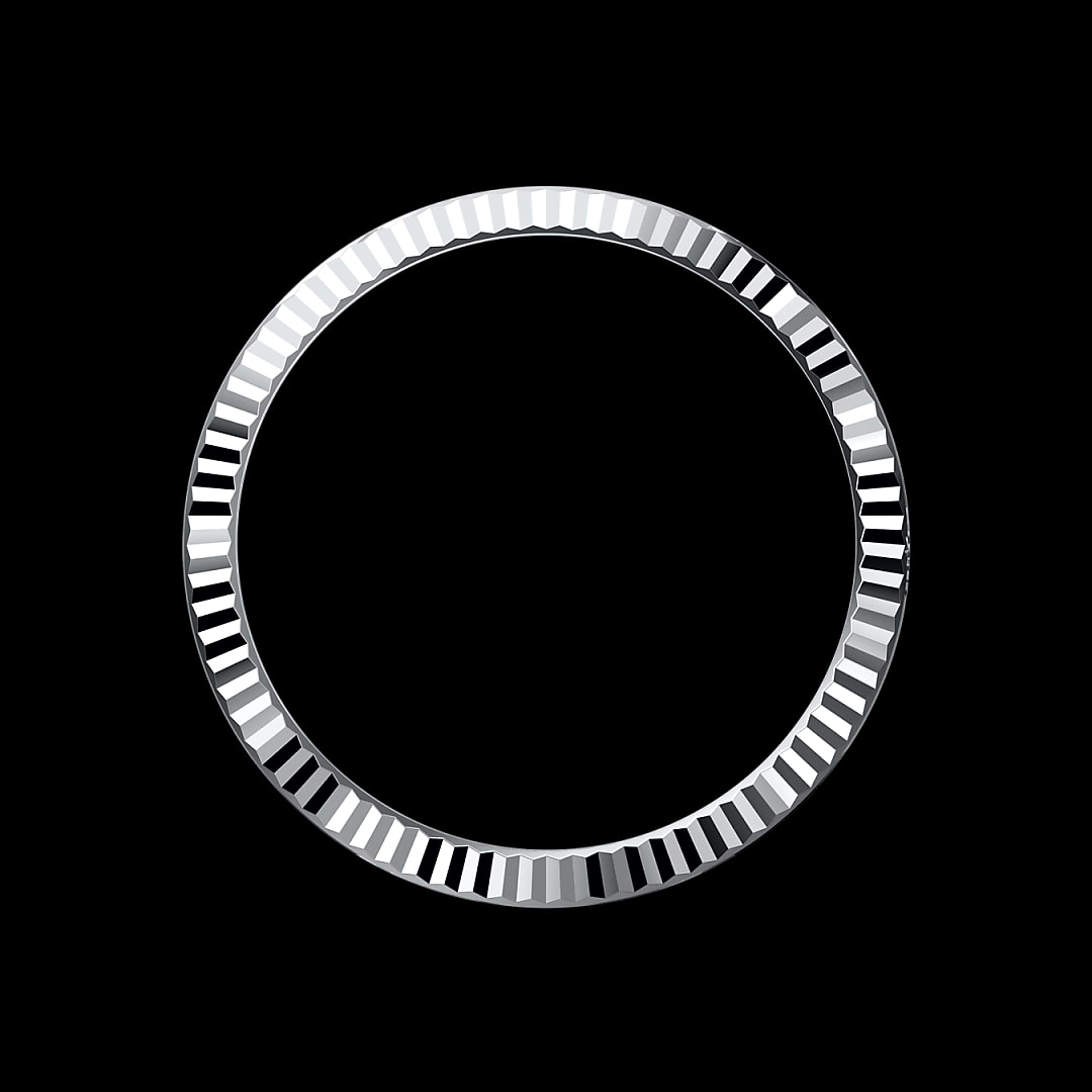 Gekartelde bezel