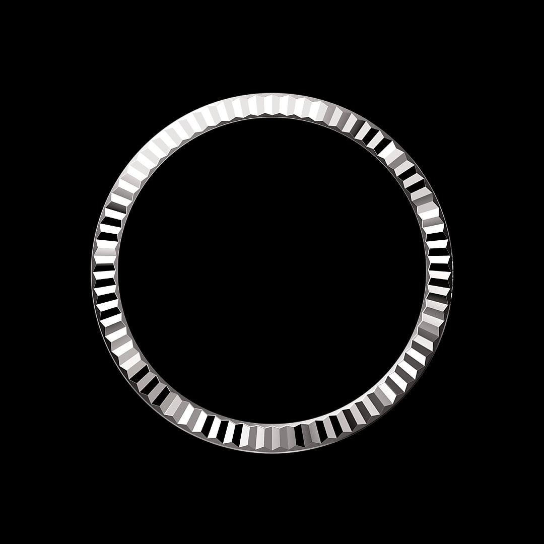 Gekartelde bezel