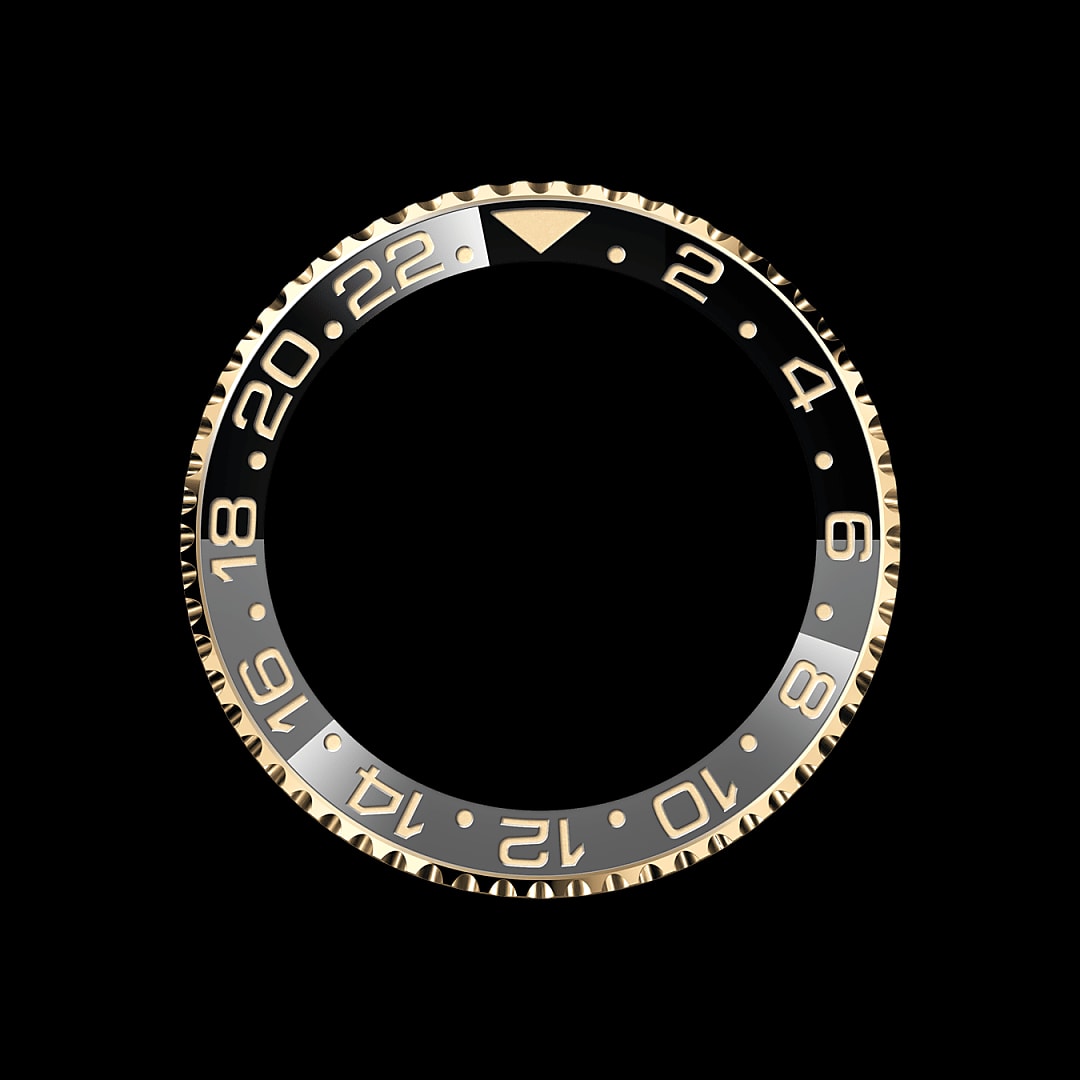 Draaibare bezel met 24-uursaanduiding