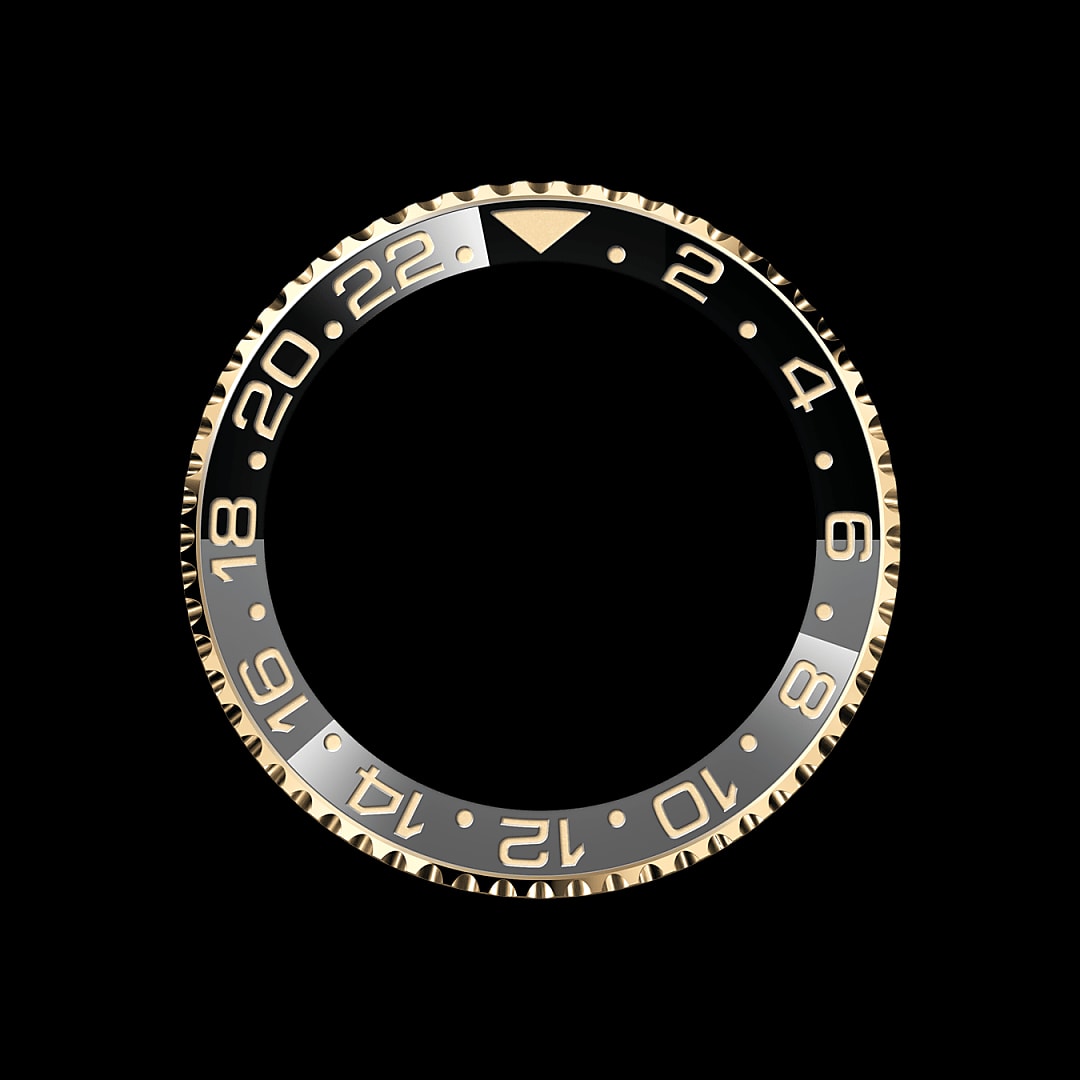 Draaibare bezel met 24-uursaanduiding
