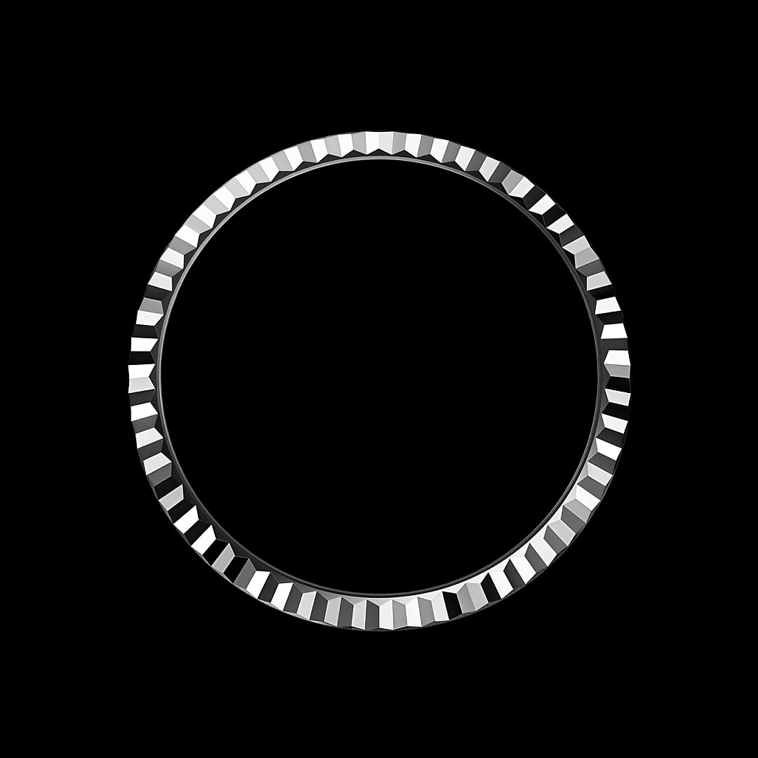 Gekartelde bezel