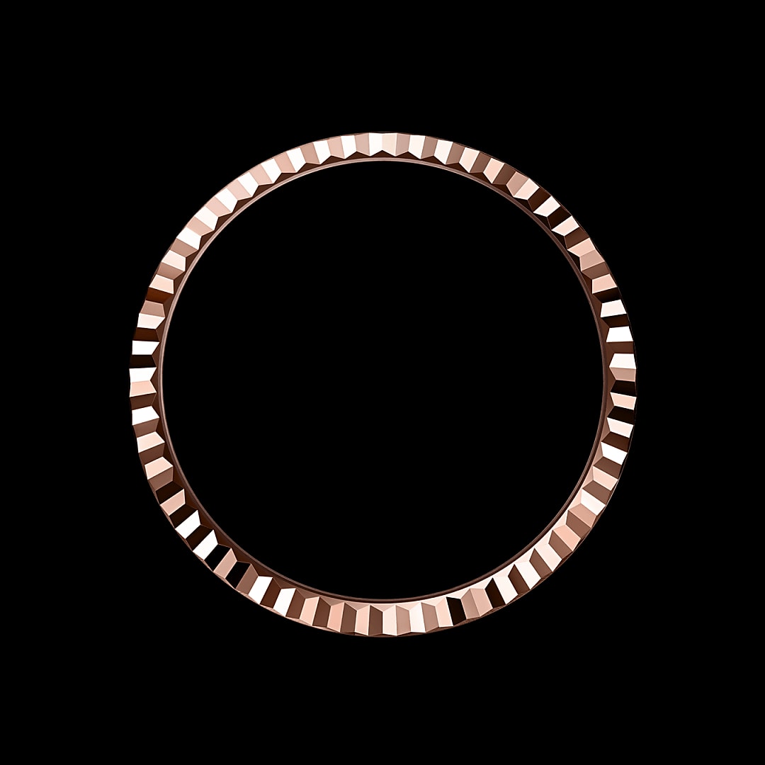 Gekartelde bezel