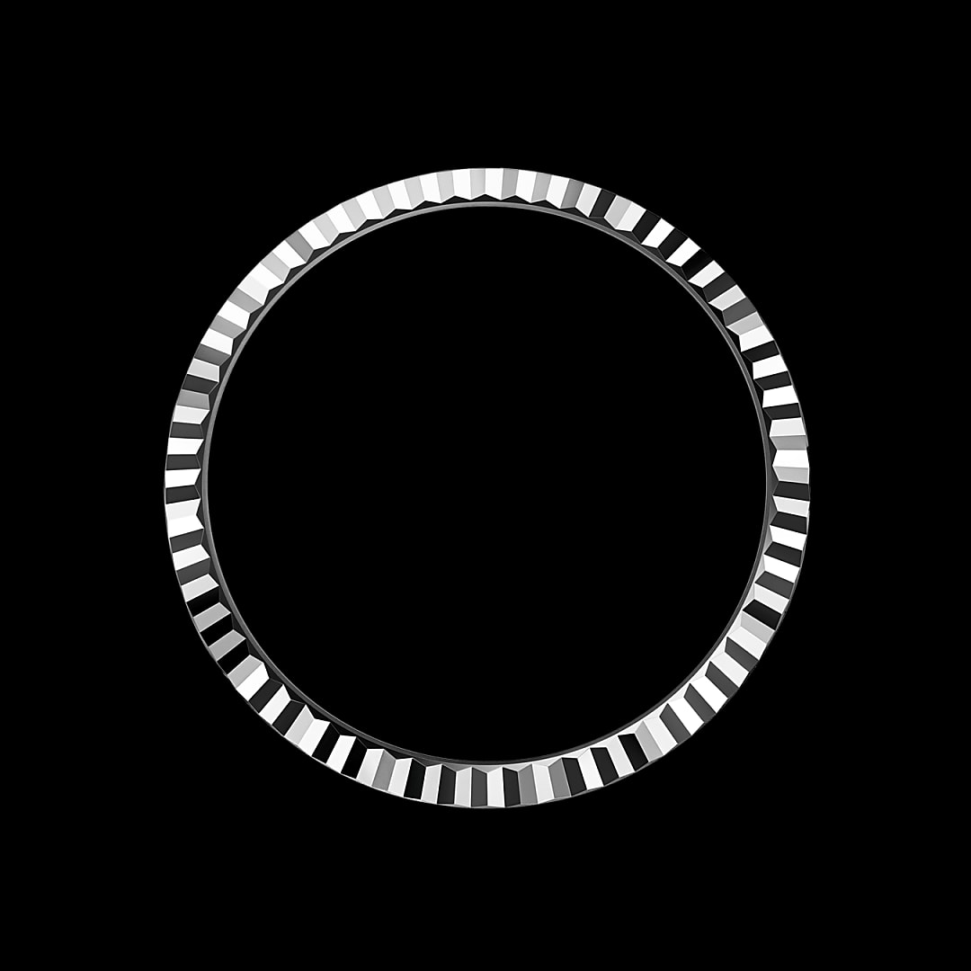 Gekartelde bezel