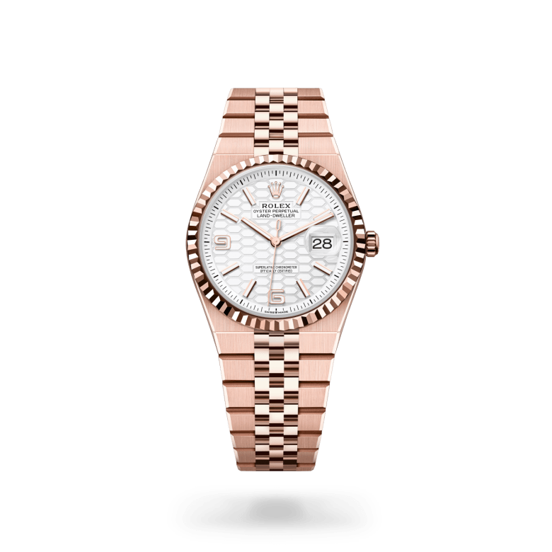 Rolex Land-Dweller 36, M127235-0001, 36mm, 18 kt Everose-goud