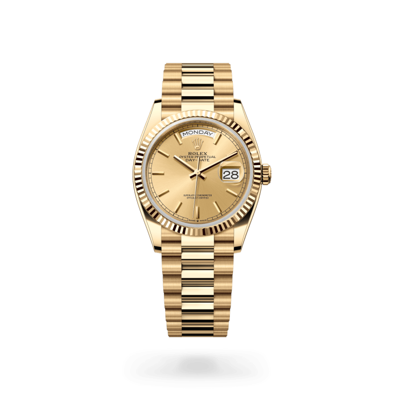 Rolex Day-Date 36, M128238-0045, 36mm, 18 kt geelgoud