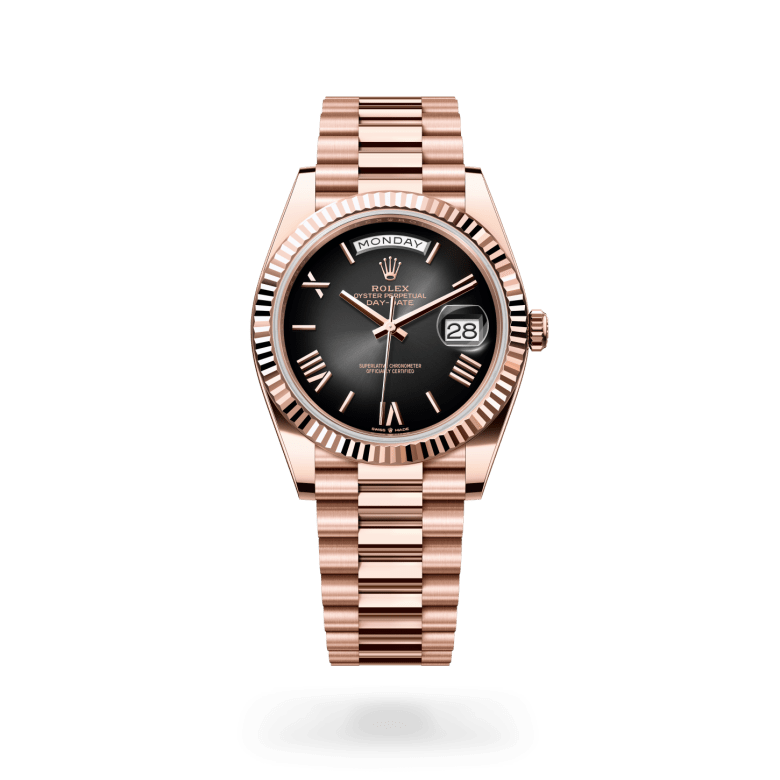 Rolex Day-Date 40, M228235-0055, 40mm, 18 kt Everose-goud