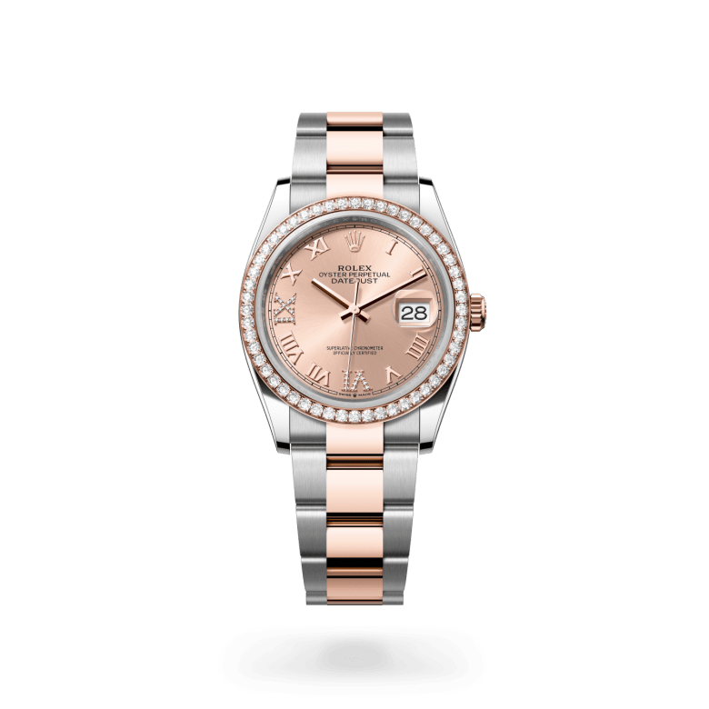 Rolex Datejust 36, M126281RBR-0016, 36mm, Everose Rolesor - een combinatie van Oystersteel en Everose-goud