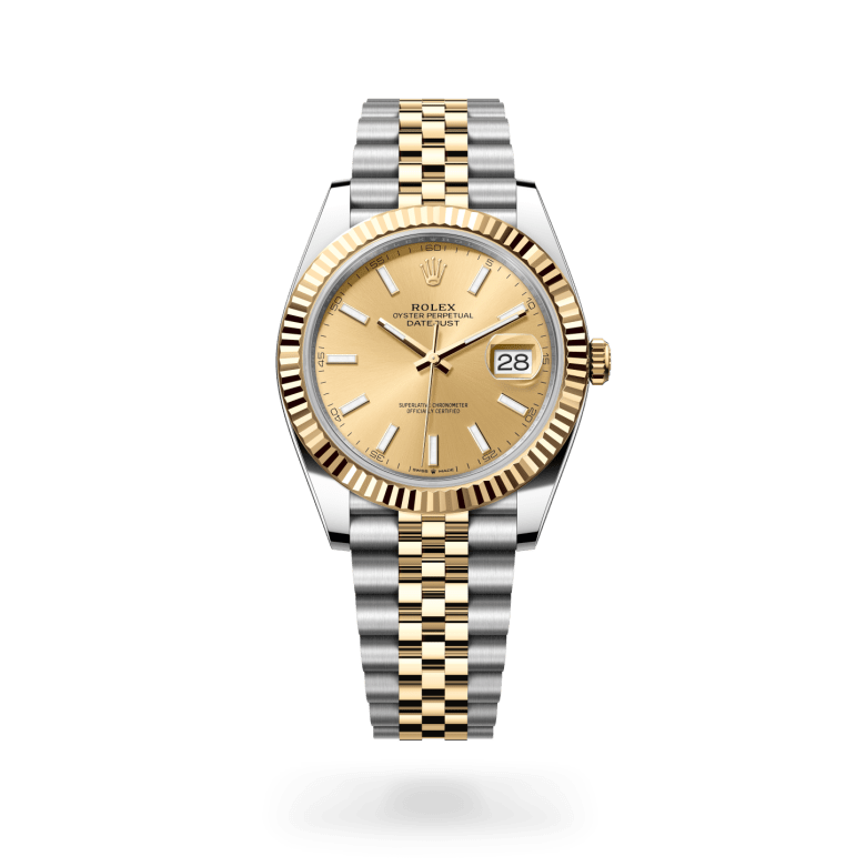Rolex Datejust 41, M126333-0010, 41mm, Geel Rolesor - een combinatie van Oystersteel en geelgoud