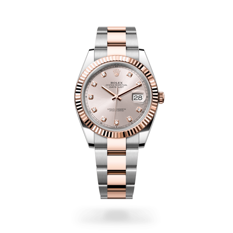 Rolex Datejust 41, M126331-0007, 41mm, Everose Rolesor - een combinatie van Oystersteel en Everose-goud