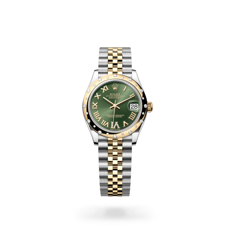 Rolex Datejust 31, M278343RBR-0016, 31mm, Geel Rolesor - een combinatie van Oystersteel en geelgoud