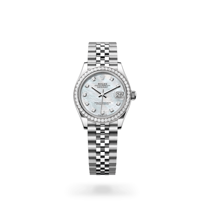 Rolex Datejust 31, M278384RBR-0008, 31mm, Wit Rolesor - een combinatie van Oystersteel en witgoud