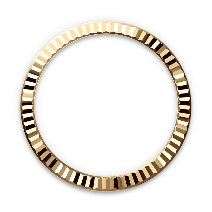 Gekartelde bezel