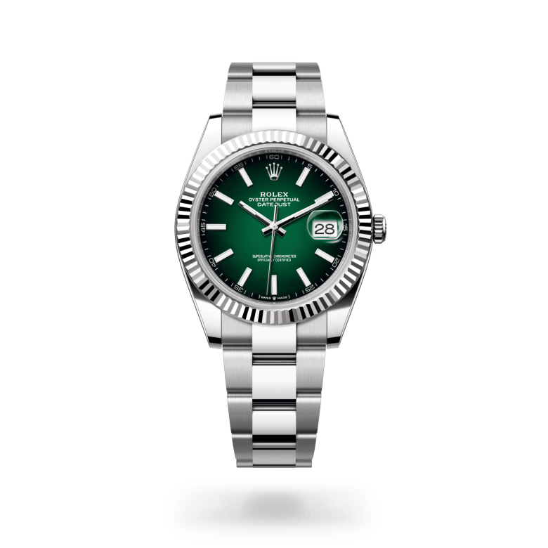 Rolex Datejust 41, M126334-0033, 41mm, Wit Rolesor - een combinatie van Oystersteel en witgoud