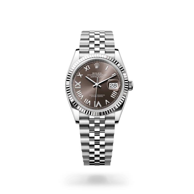 Rolex Datejust 36, M126234-0071, 36mm, Wit Rolesor - een combinatie van Oystersteel en witgoud