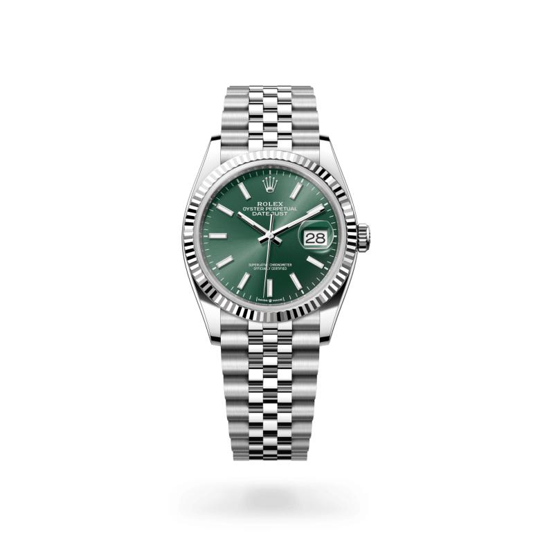 Rolex Datejust 36, M126234-0051, 36mm, Wit Rolesor - een combinatie van Oystersteel en witgoud