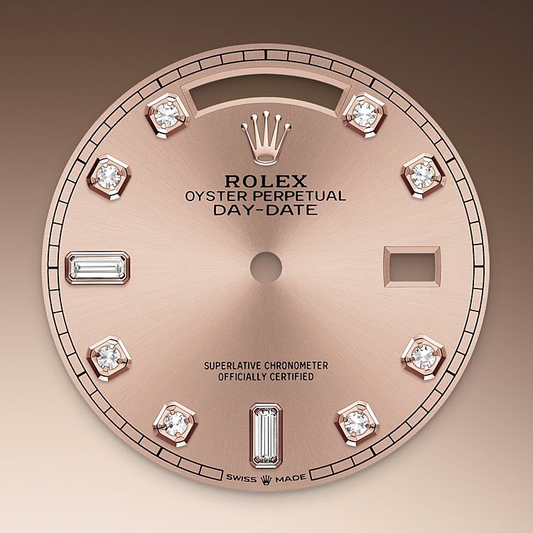 Rosé-colour dial Rolex