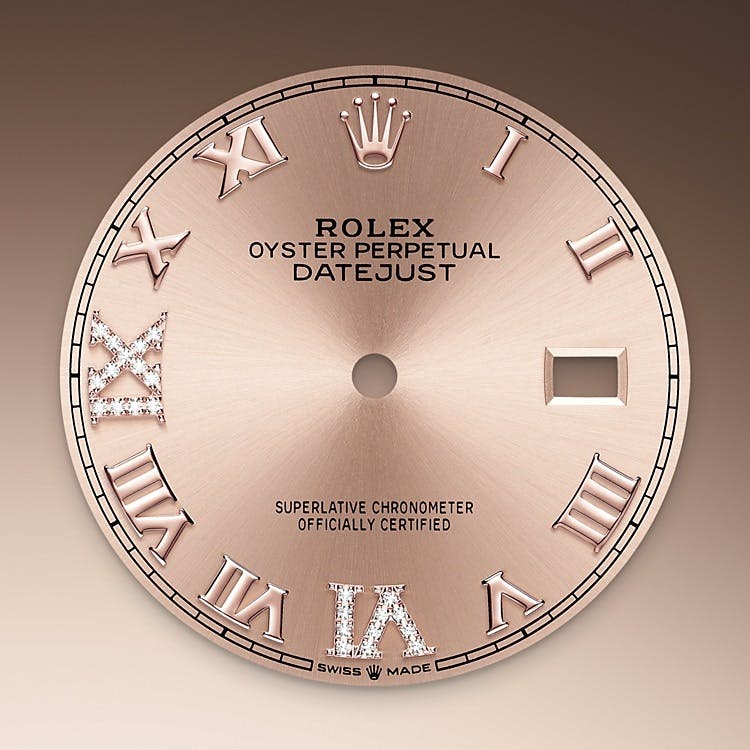 Rosé-colour dial Rolex